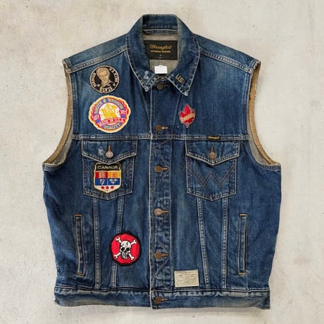 Wrangler ワッペン付きデニムベスト