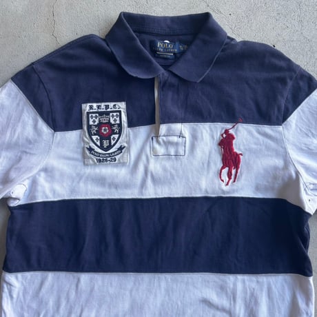 Polo Ralph Lauren ビッグポニー太ボーダーポロシャツ