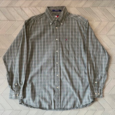 90s TOMMY HILFIGER チェックシャツ
