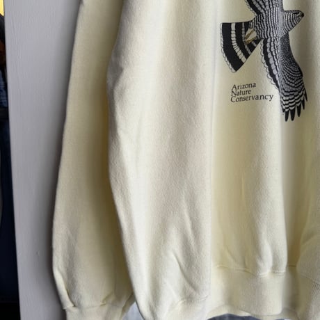 80's〜USA製 Hanes 自然保護区プリントスウェット L