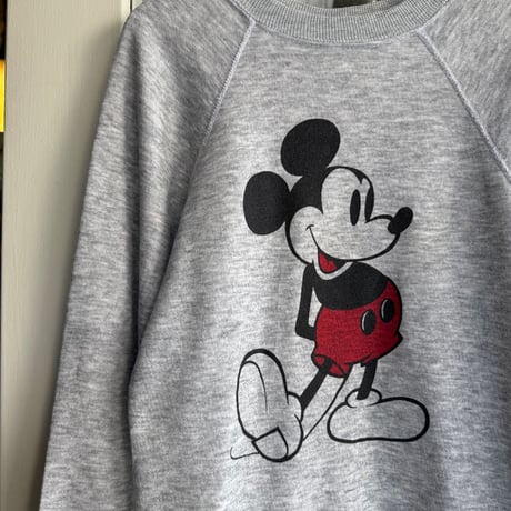 80's USA製 Mickey プリントスウェット S