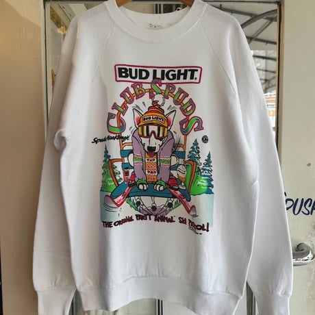 80's USA製 BUDLIGHT プリントスウェット