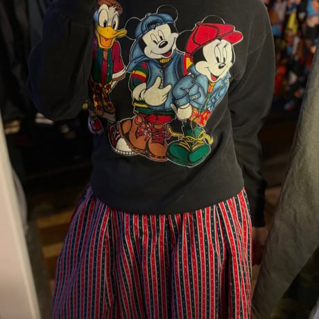 90s USA製 Disney ヒップホップスウェット