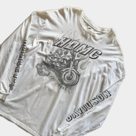 HARLEY DAVIDSON 袖プリントロンT  2XL