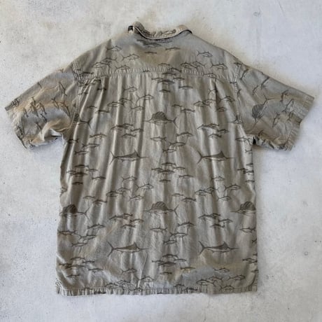 Columbia 魚柄シャツ