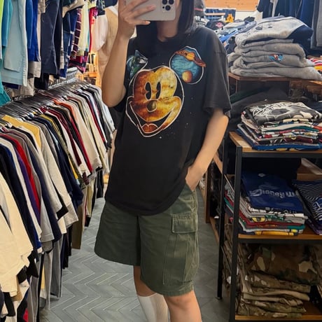 ミッキー 宇宙柄Tシャツ