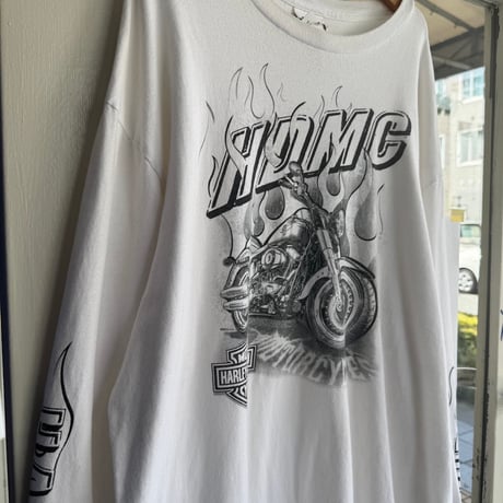 HARLEY DAVIDSON 袖プリントロンT  2XL