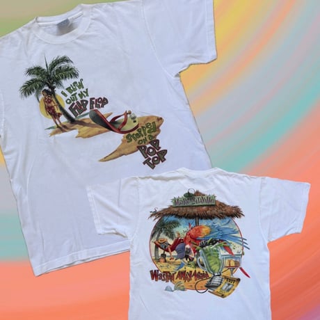 USA製 Caribbean Soul ジミーバフェット 両面プリントTシャツ