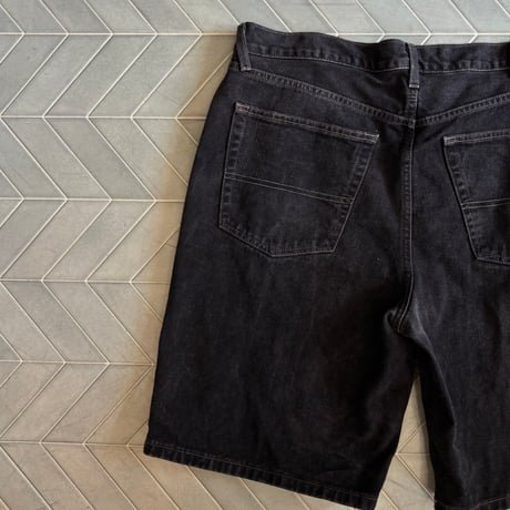 TOMMY ブラックデニムショーツ　W40