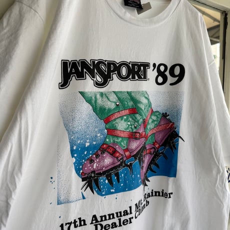 80's USA製 JANSPORT プリントTシャツ XL
