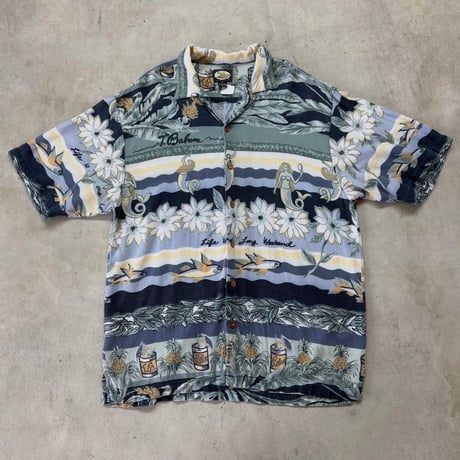 Tommy Bahama 総柄アロハシャツ
