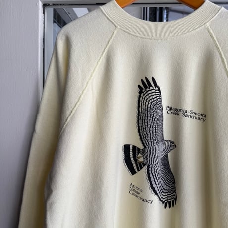 80's〜USA製 Hanes 自然保護区プリントスウェット L