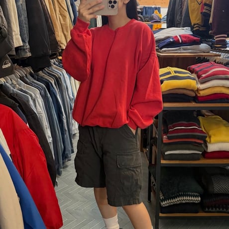90s Hanes PREMIUM WEIGHT 無地スウェット