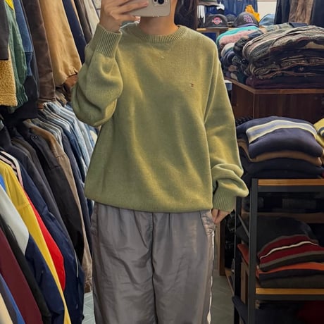90s Tommy Hilfiger コットンニット