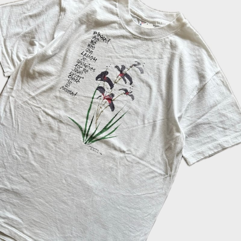 90's USA製フラワープリントTシャツ M | CUSTOM FEVER