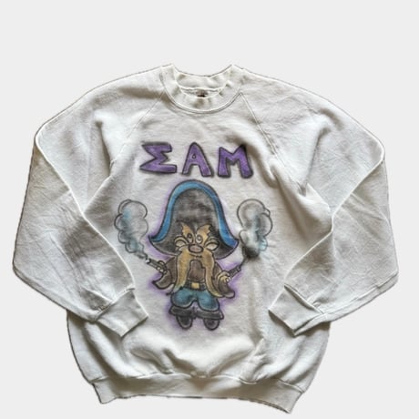 90's USA製エアブラシスウェット L