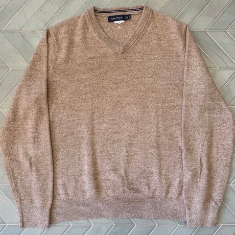 NAUTICA 薄手Ｖネックコットンニット