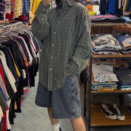 90s TOMMY HILFIGER チェックシャツ
