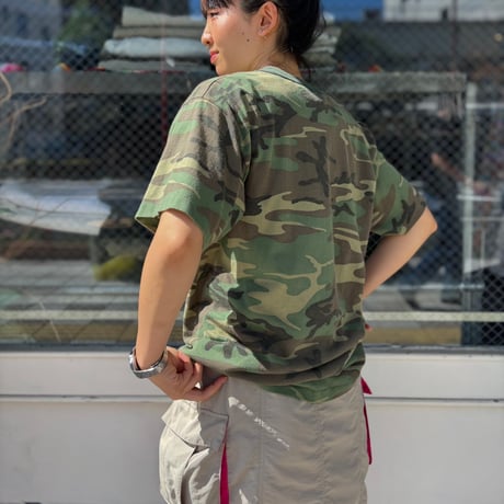 USA製　ウッドランドカモ柄　Tシャツ