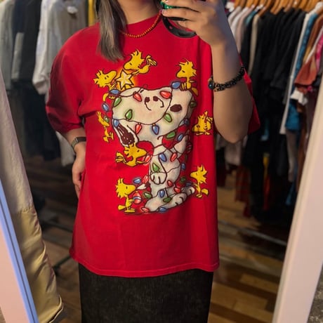 クリスマスツリー スヌーピーTシャツ