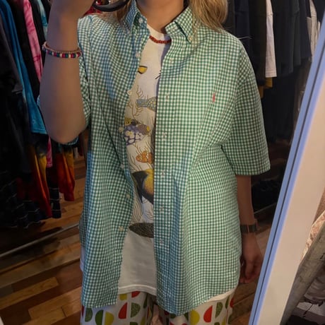 Ralph Lauren ギンガムチェック半袖シャツ