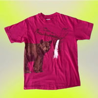 USA製 Hanes くま親子プリントTシャツ