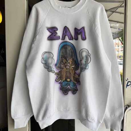90's USA製エアブラシスウェット L