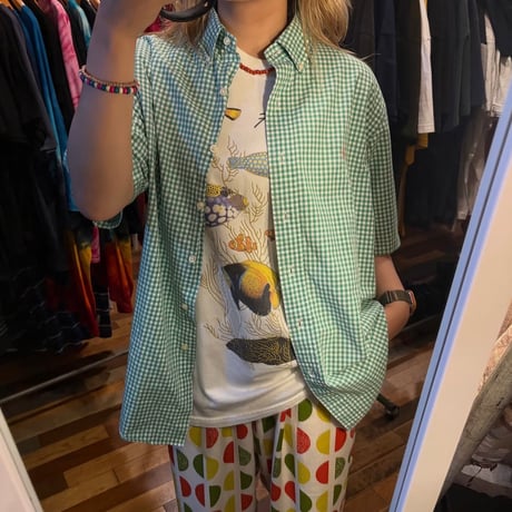 Ralph Lauren ギンガムチェック半袖シャツ