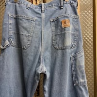 90s USA製 Carhartt 裏地付きデニムペインターパンツ(36×32)