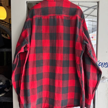 80年代 USA製 EDDIE BAUER ブロックチェックシャツ