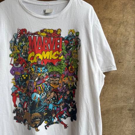 MARVEL キャラ集合Tシャツ