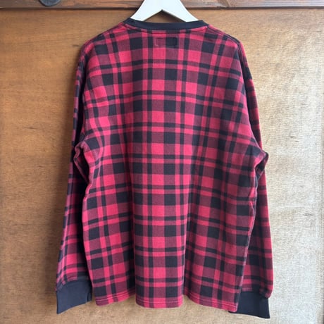 Polo チェック柄サーマルロンT