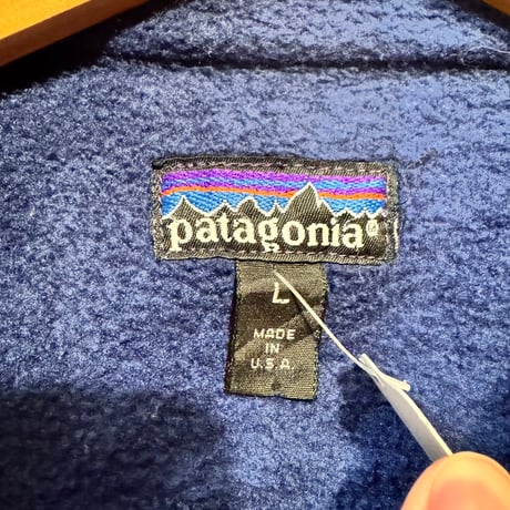 1990年 USA製 PATAGONIA シェルドシンチラジャケット L