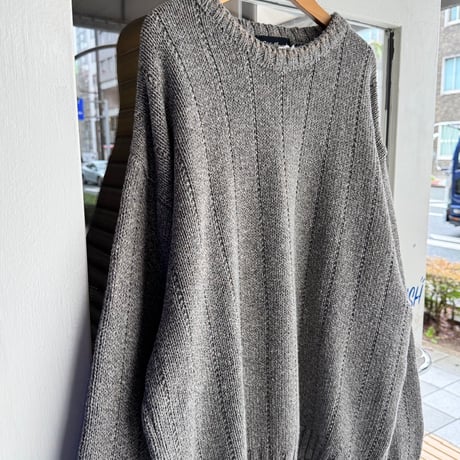 USA製 Eddie Bauer コットンニットセーター L