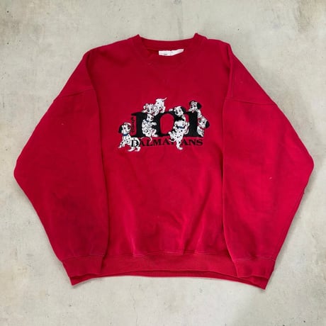 Disney 101匹わんちゃん刺繍スウェット