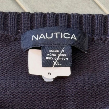 NAUTICA ワンポイントコットンニット