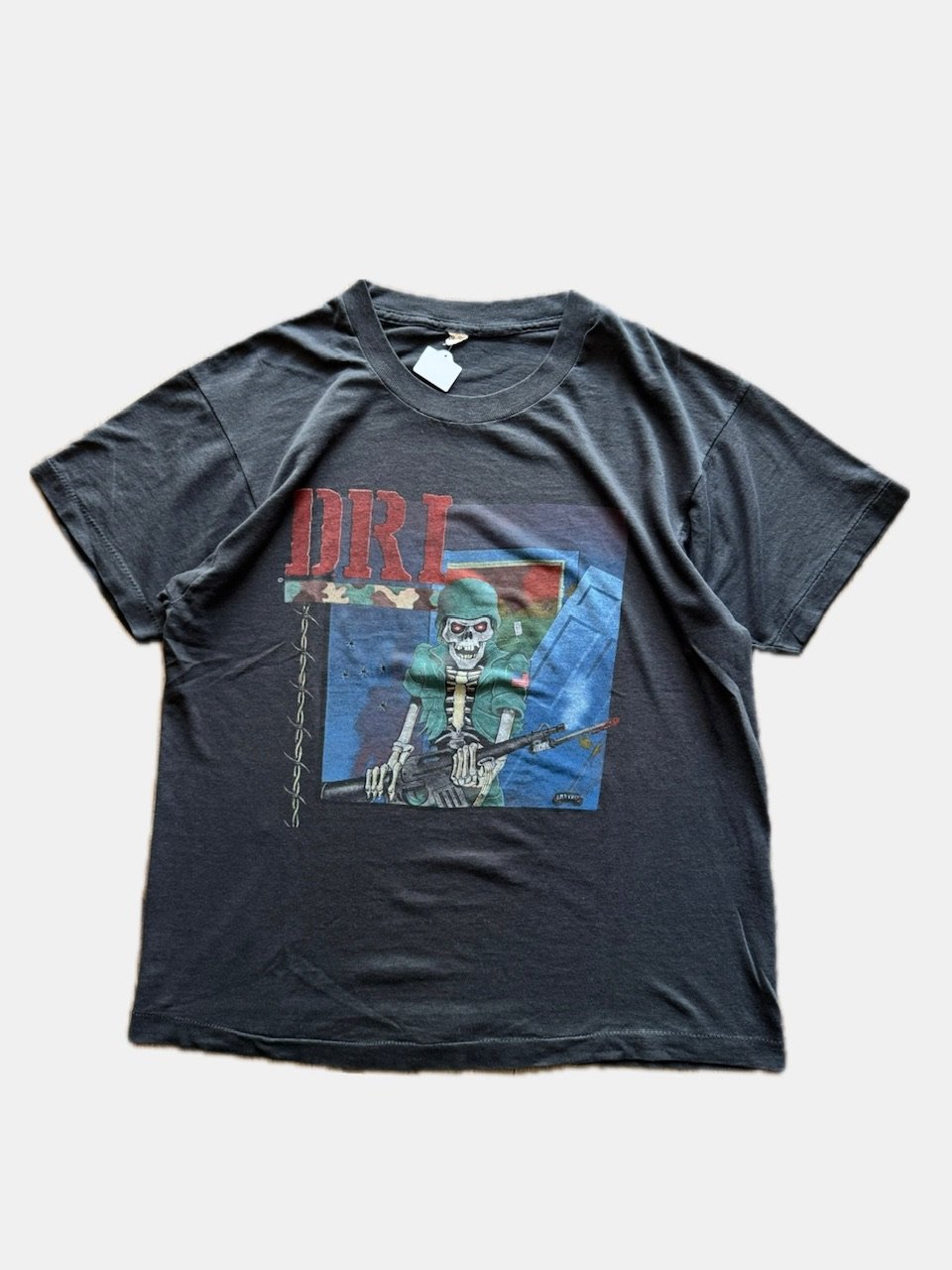 80's “D.R.I.”バンドTシャツ L | CUSTOM FEVER