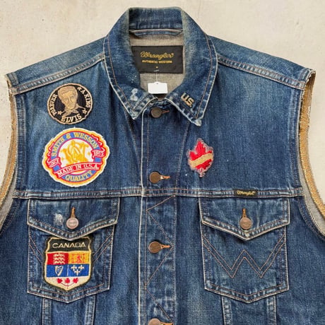 Wrangler ワッペン付きデニムベスト