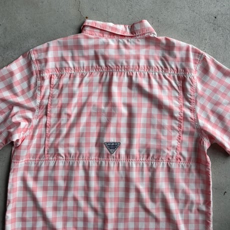 Columbia PFG ギンガムチェックフィッシングシャツ