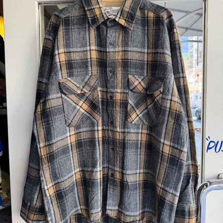 〜80's Sears ウール混チェックシャツ