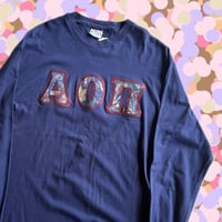 USA製 Hanes "AOΠ "カレッジロンT