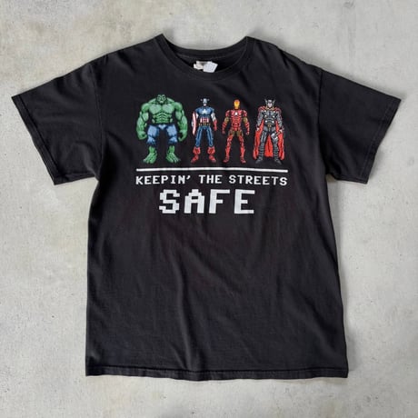 MARVELヒーロー ドット絵Tシャツ
