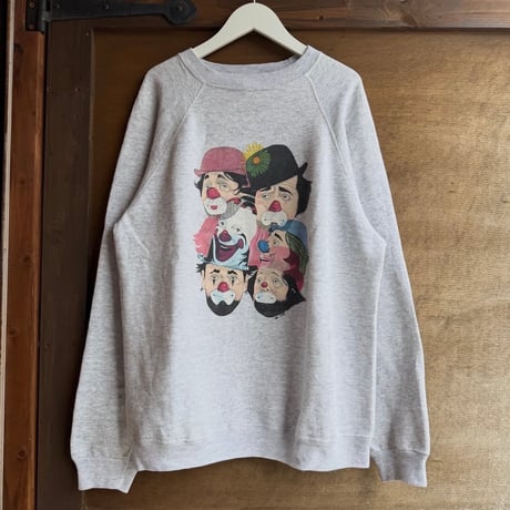 80~90s ピエロ アートスウェット