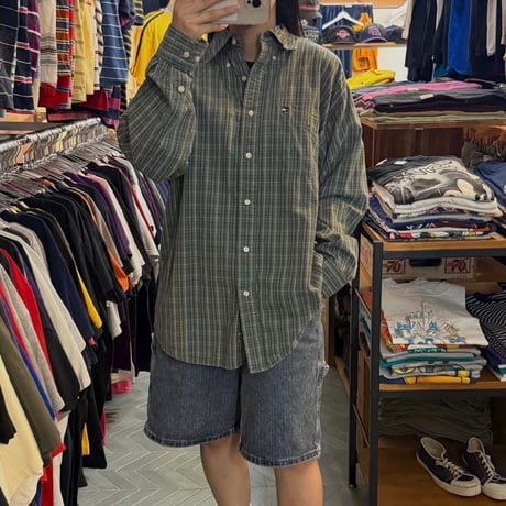90s TOMMY HILFIGER チェックシャツ