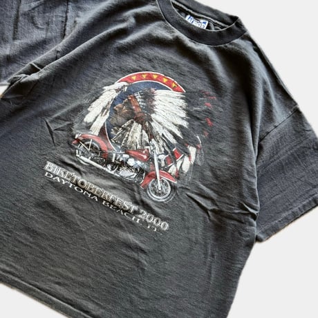 00's USA製 BIKETOBERFEST プリントTシャツ L
