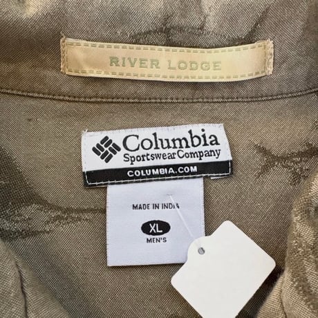 Columbia 魚柄シャツ