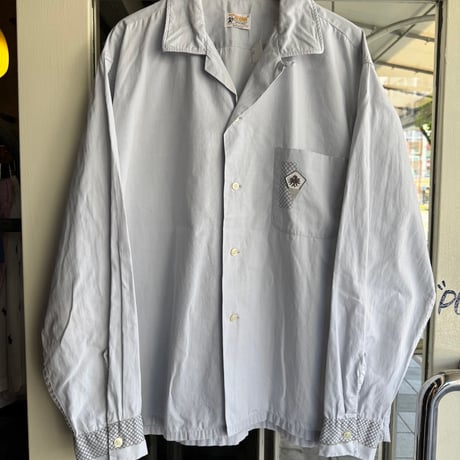 〜70's USA製 BUD BERMA オープンカラーシャツ