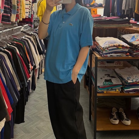 LACOSTE 水色ポロシャツ