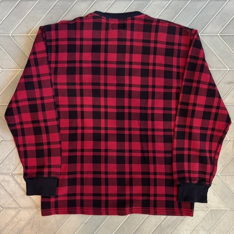 Polo チェック柄サーマルロンT