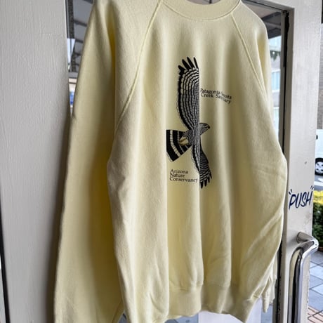 80's〜USA製 Hanes 自然保護区プリントスウェット L